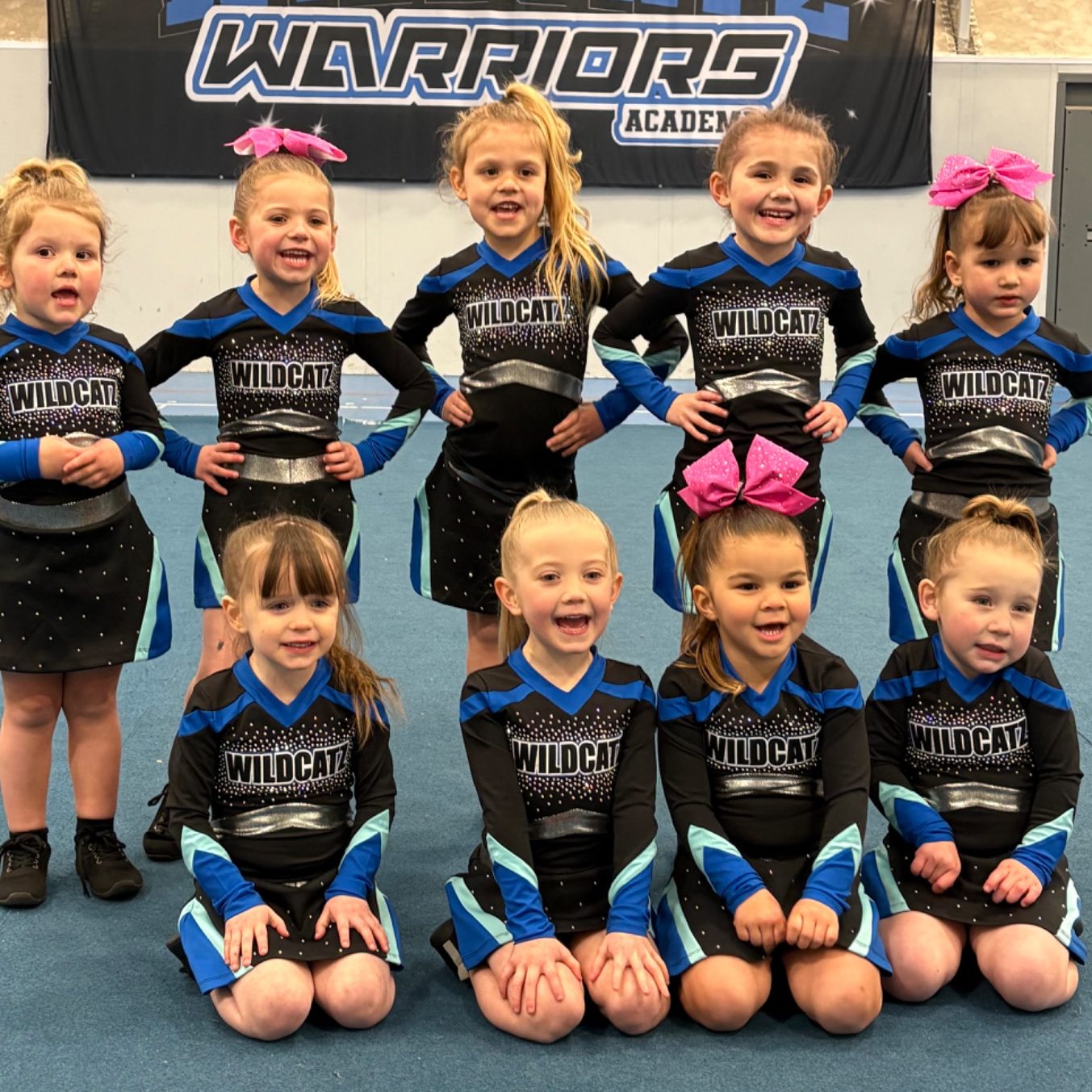 Wildcatz Warriors Tinies squad. - Ages 3-6 - Beginner cheerleading for children born 2020-2022 in Wiltshire