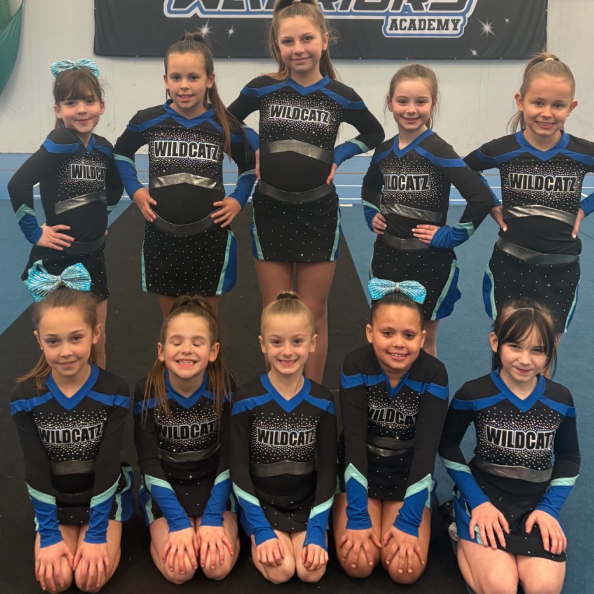 Wildcatz Warriors U10 prep squad. - Ages 8-10 - Beginner cheerleading for children born 2016-2020 in Wiltshire